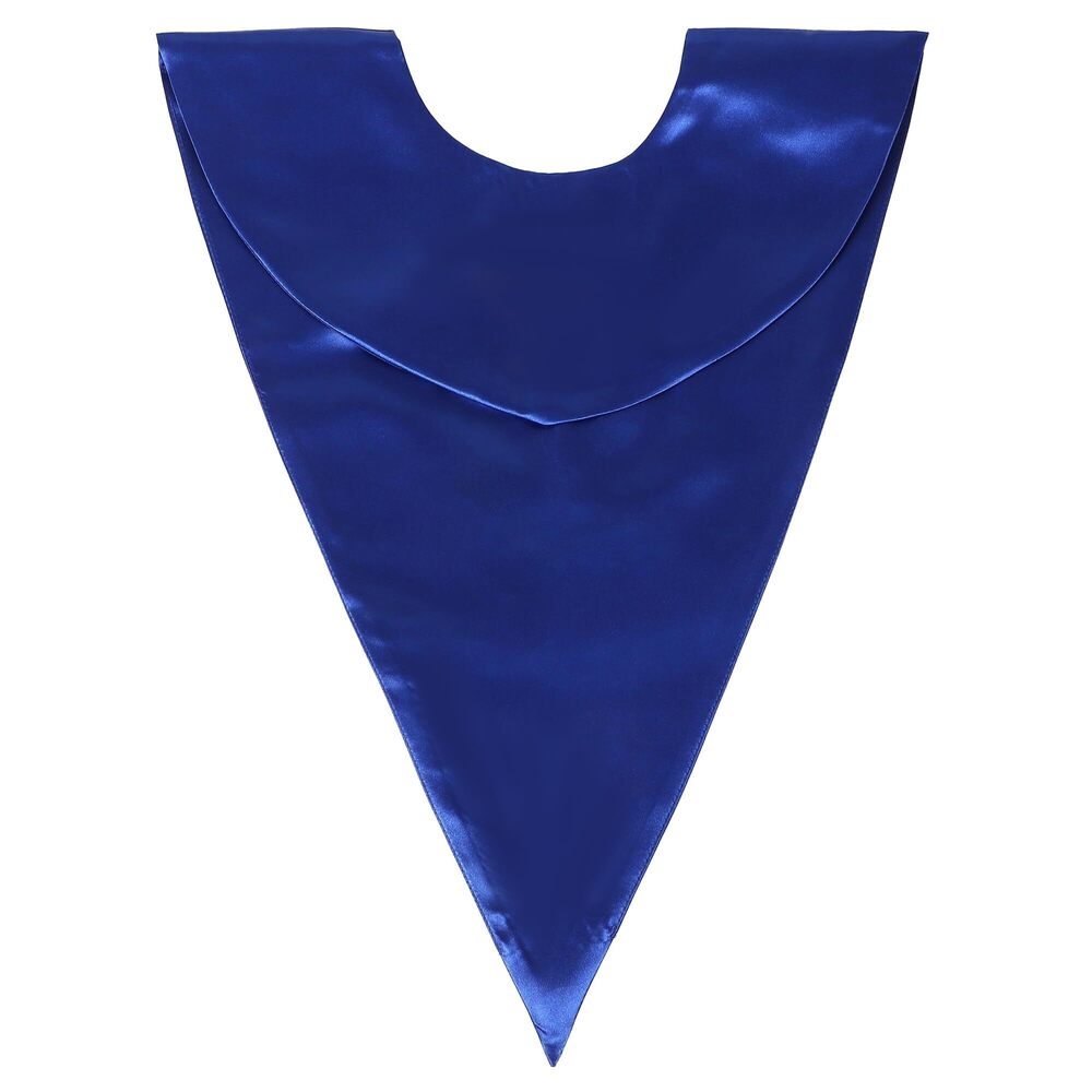 4133 Unisex V-Shape Church Choir Stole with Embroidered Plain Solid Color